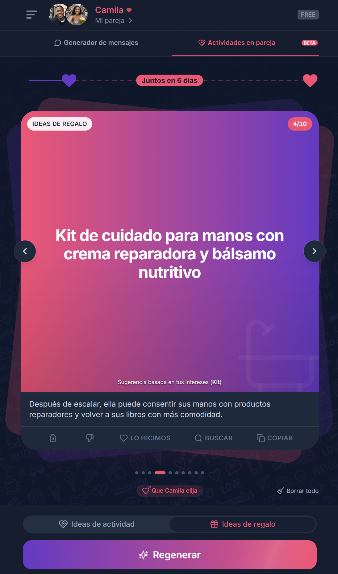 Idea de regalo en Charmlet para quien está lejos, un kit de cuidado para las manos